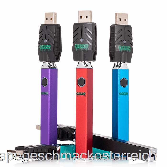 Ooze Quad Flex Temp 500mAh Akku Saphirblau Vape Geschmack